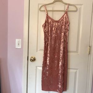 Pink Crush Velvet Dress